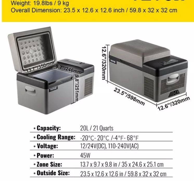 Frigorífico 12v 24v 220v