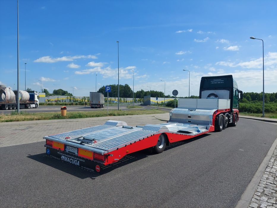Wynajem naczepy lawety do przewozu ciągników siodłowych Gdańsk VDI