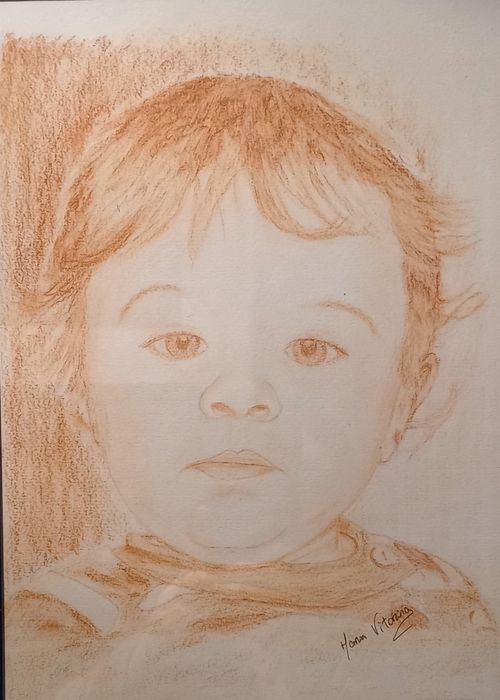 Pintura retratos por fotografia ofereça Arte