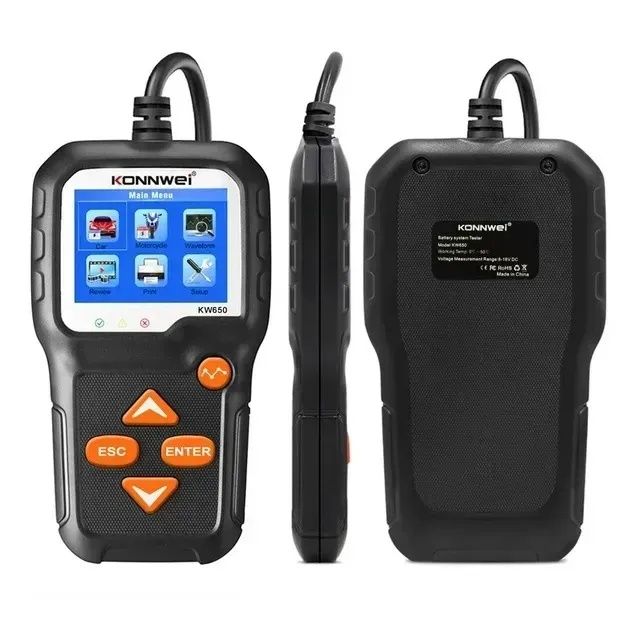 Тестер акумуляторних батарей Konnwei KW650
