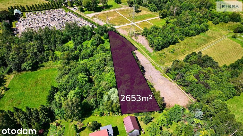 2653 m² + 1320 m² działka z pięknym widokiem Media - Widok 4