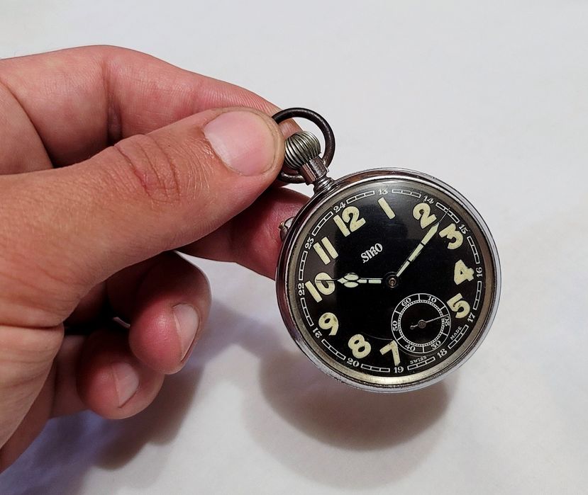 Швейцарские часы Siro жёлтый механизм 30х годов Swiss made времён ссср
