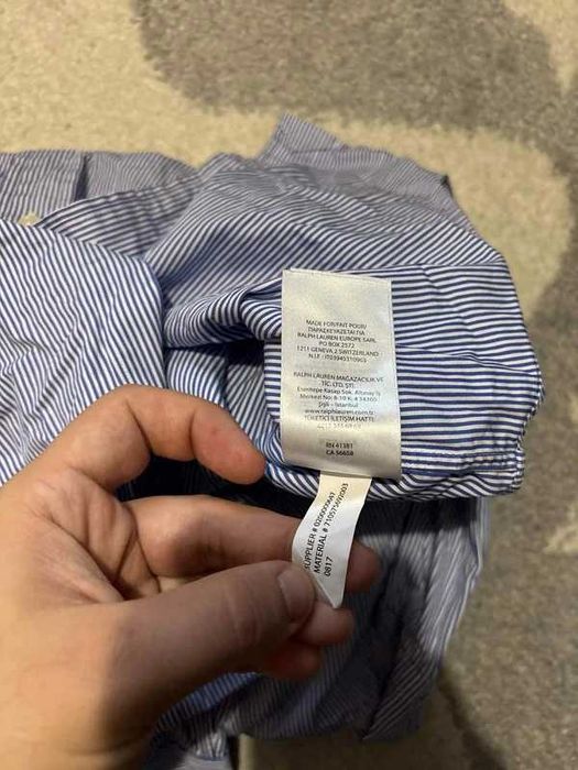 Koszula Ralph Lauren Polo money casual basic pony swag w paski rare