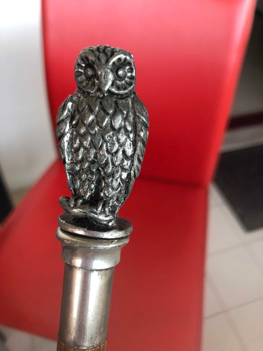 Bengala com cabeça de coruja