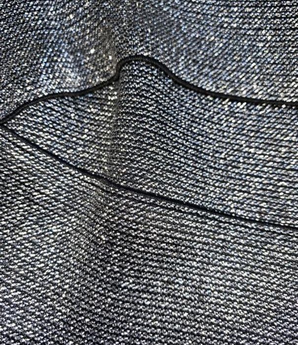 Сріблястий комплект h&m: топ на бретелях і спідниця, розмір 34 (xs)