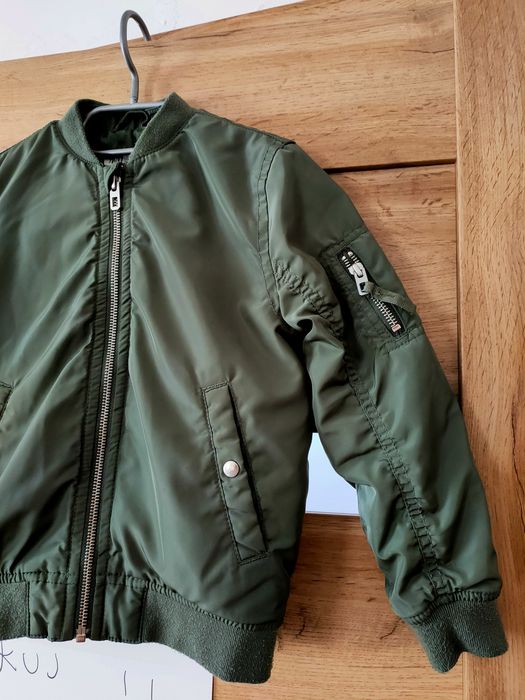 Kurtka bomberka H&M 110/116 khaki chłopiec