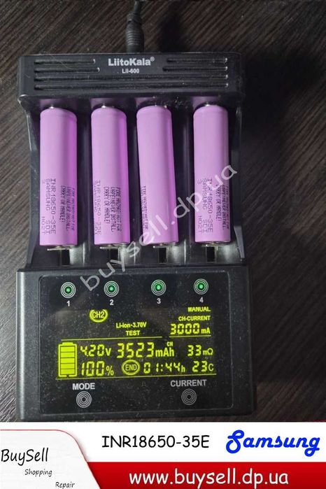 Новий Акумулятор Samsung INR18650-35E Li-ion 18650, 3500MAh/8A