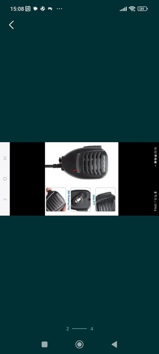 Mikrofon przekonany do krótkofalówki Baofeng