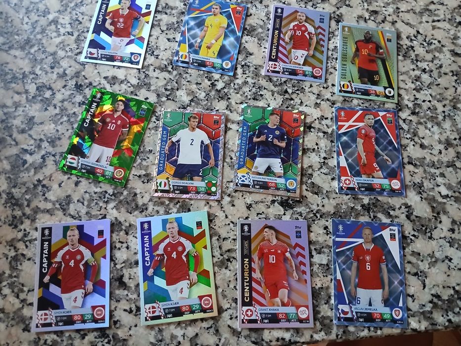 Varias euro tradding cards