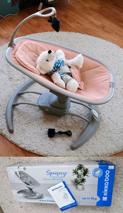 Kikka boo Spinny Pink заколисувач крісло-качалка