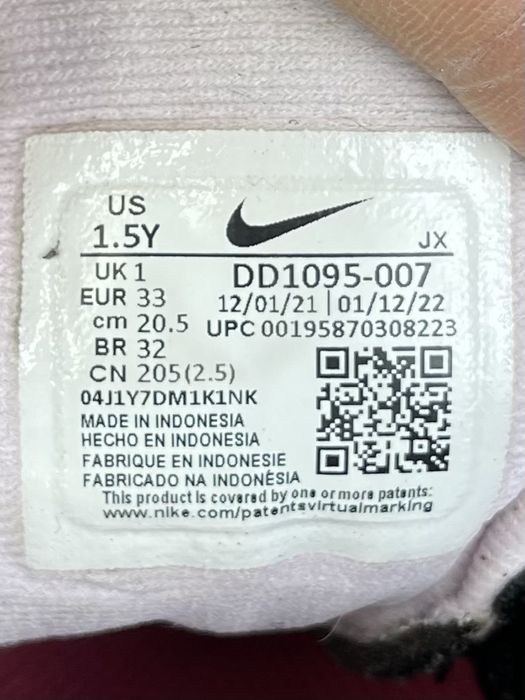 Nike Revolution 6 кроссовки 33 размер детские беговые черные