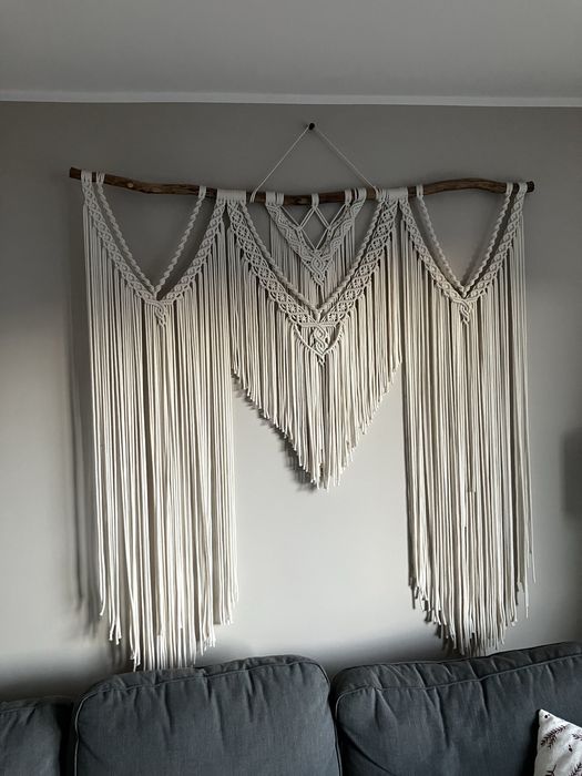 Makrama 150cm x 180cm ręcznie pleciona, duża, wesele boho