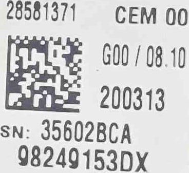 Conjunto de Botões 98249153dx - PEUGEOT 3008 II SUV