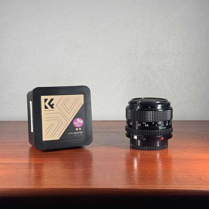 Lente Canon FD 50mm F1.4 + Adaptador de Lente L-Mount