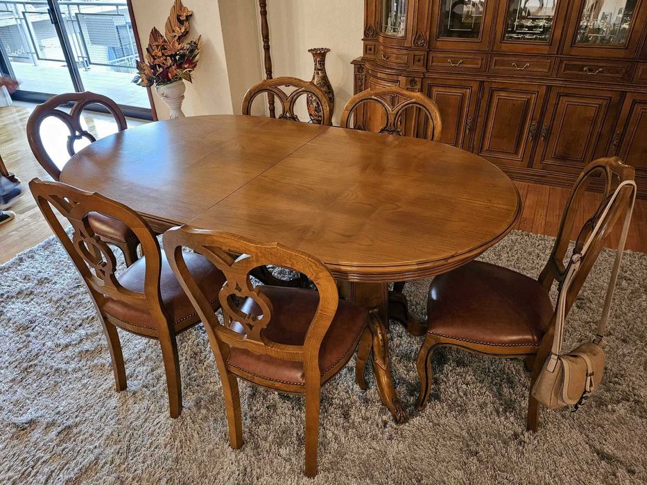 Movel sala / mesa / cadeiras / aparador