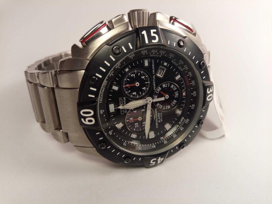 Японские часы Citizen Eco-Drive BL5314-52E, вечник хронограф тахиметр