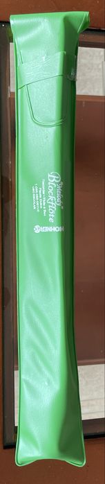 Flauta Hohner com acessórios e estojo verde