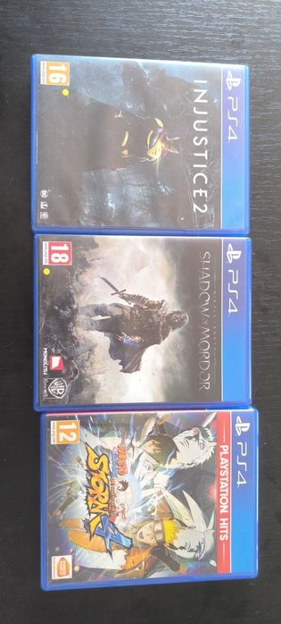 Shadow of mordor/Naruto Shippuden ultimate ninja storm 4/Injustice 2 PlayStation 4