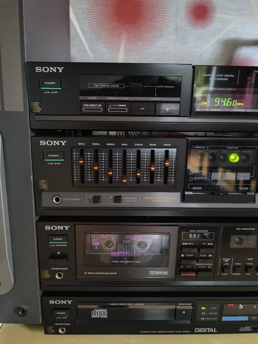 Zestaw audio SONY+ kolumny Sanyo