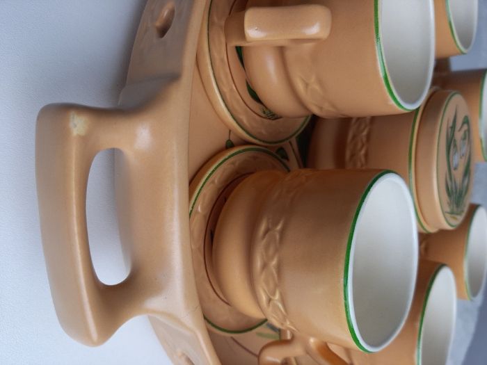 komplet kawowy Faianta Sighisoara