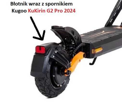 Błotnik tył z wspornikiem Kugoo KuKirin G2 Pro 2024