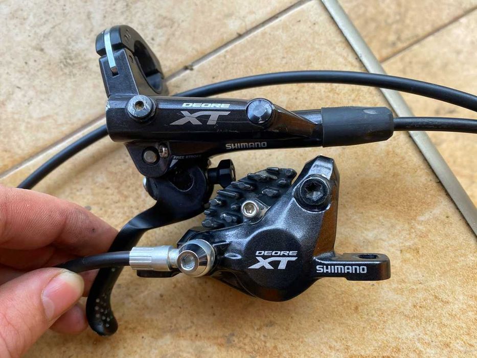 Тормоза, Гідравліка Shimano DEORE XT M-8120, 8000, 4 Поршневі GERMANY