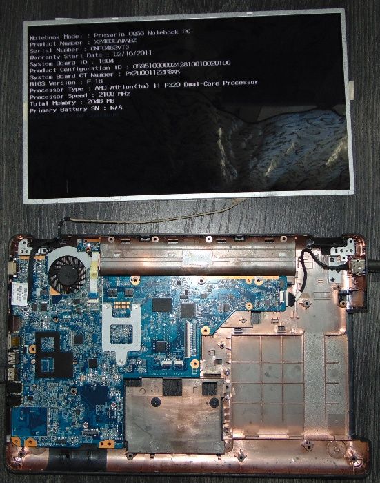 Ноутбук Hp Presario cq 56