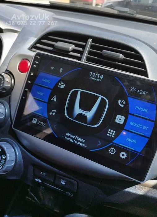 Магнитола JAZZ FIT Honda STREAM Джаз GPS USB 2 дин CarPlay Android 15