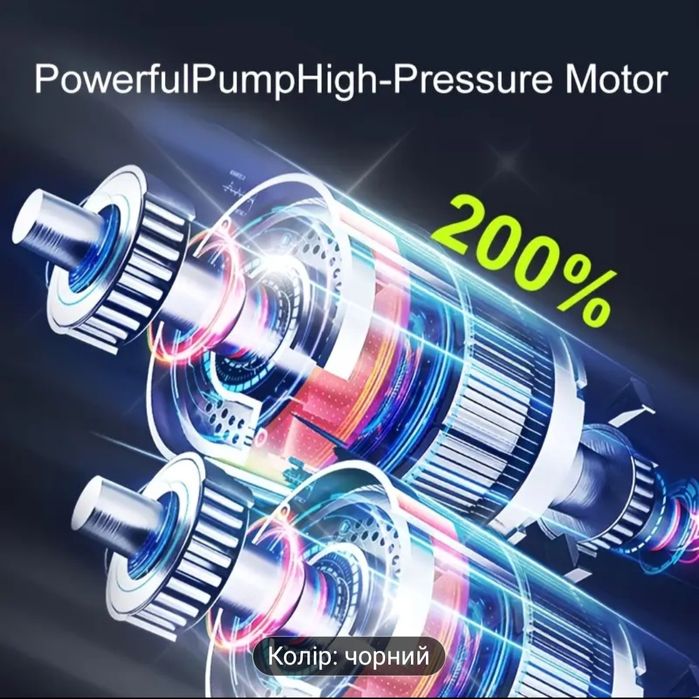 Переносний повітряний компресор для велосипедів машин мотоциклів м'ячі