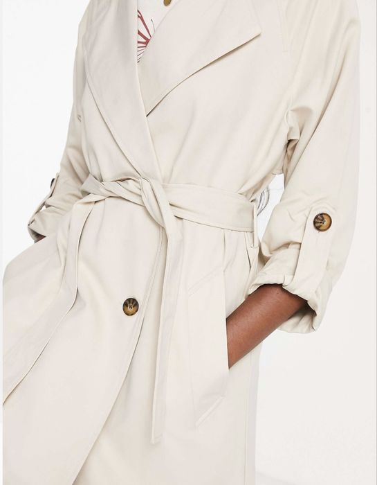 Trench coat bege Stradivarius