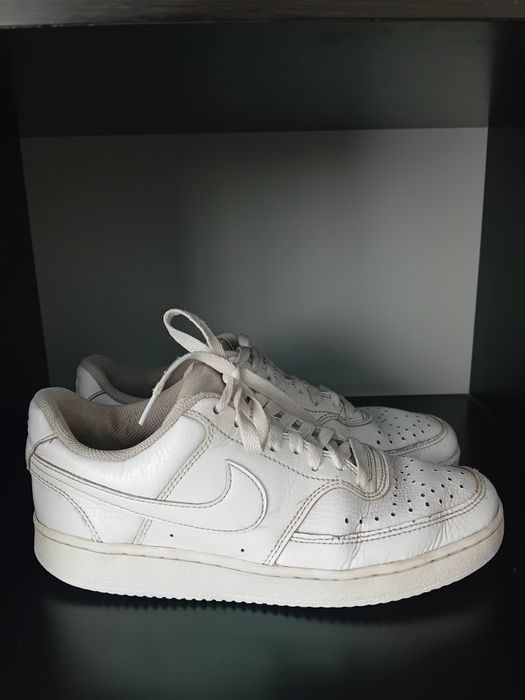 #Nike buty sportowe białe skórzane