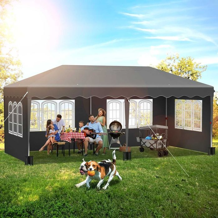 Namiot Ogrodowy 3X6 M 4 Ściany WODOODPORNY Materiał OXFORD 420D UV50+