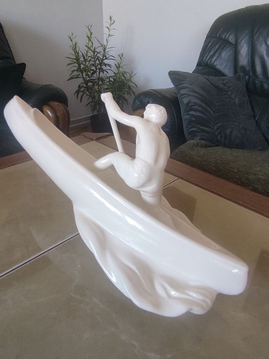 Duźa ceramiczna figura Jihokera Bechynē Czechosłowacja lata 60 te.
