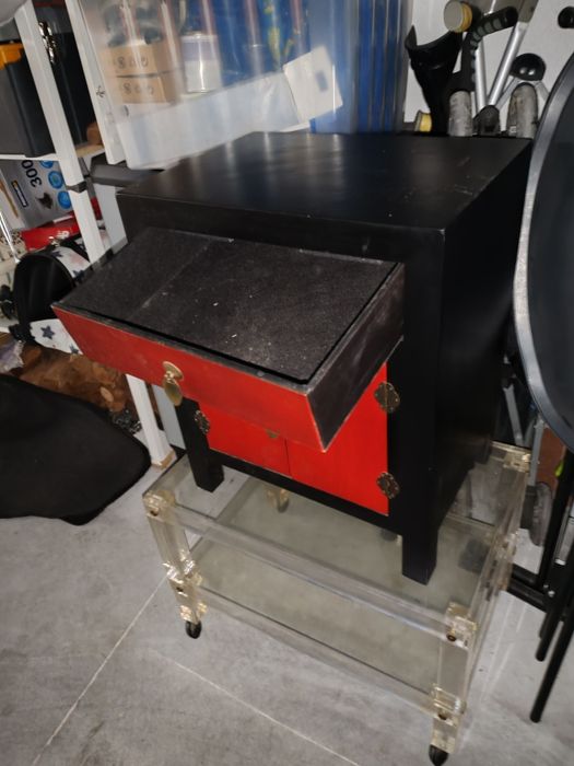 Mesinha de apoio, mesa de cabeceira, estilo oriental