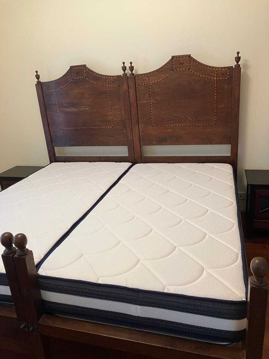 Camas individuais com colchão