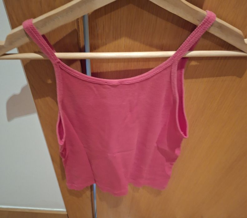Top S(Pinko)Novo canelado rosa