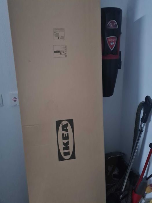 BRIMNES Cabeceira c/arrumação, branco, 140 cm