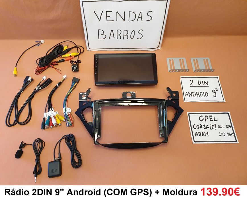Rádio 2DIN 9" [4+64GB] • Opel CORSA [E] • ADAM • MOKKA • KARL Android