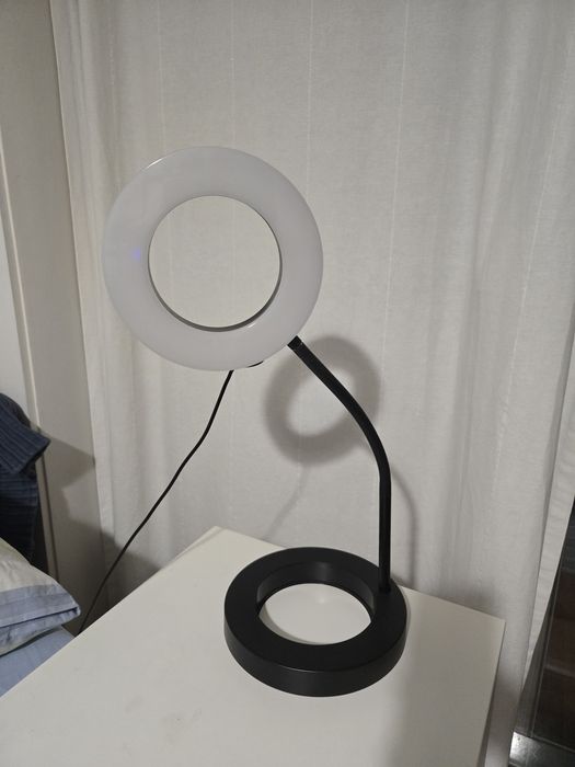 Ring light com suporte de telemóvel