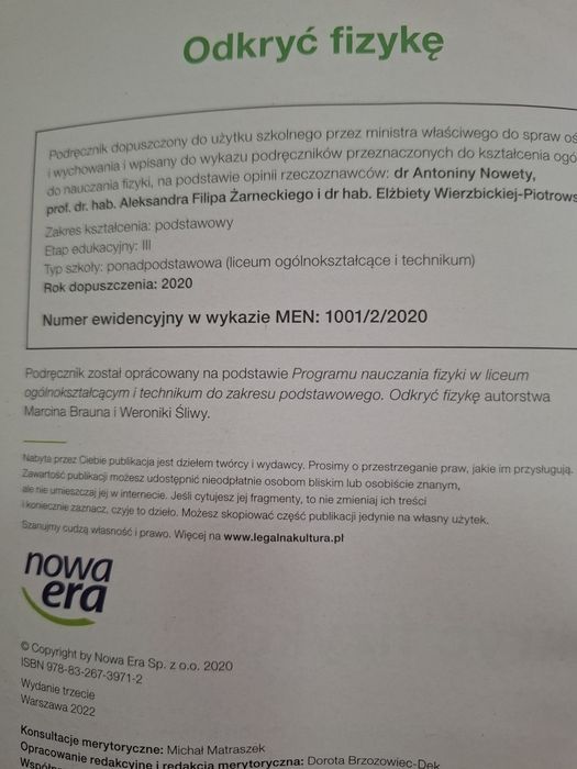 Odkryć fizykę 2 zakres podstawowy