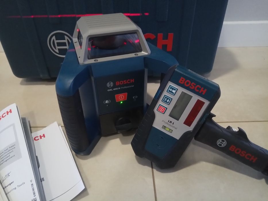 Niwelator laserowy Bosch grl 400H, 2024r ,laser, detektor lr1