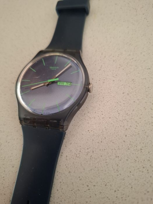 Relógio Swatch SR1130SW V8 azul/verde