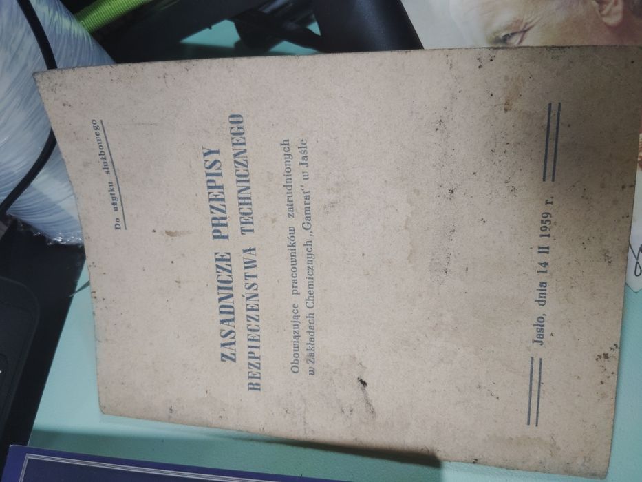 1959 stare papiery Gamrat Jasło stara Biblia 1923 rok