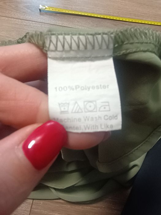 Zielona sukienka z długim rękawem XXL