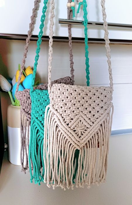 Makramowa Torebka na Telefon – Handmade w Stylu Boho