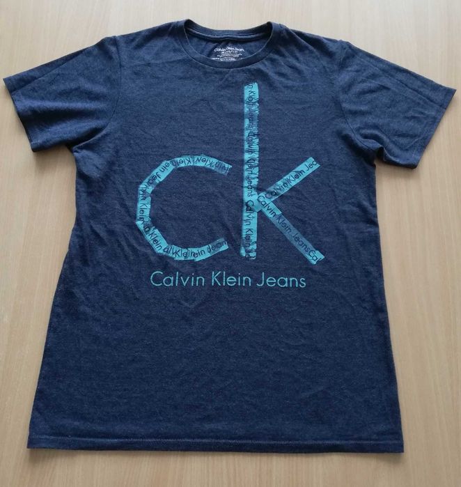 Calvin Klein Jeans granatowy t-shirt/podkoszulek chłopięcy
