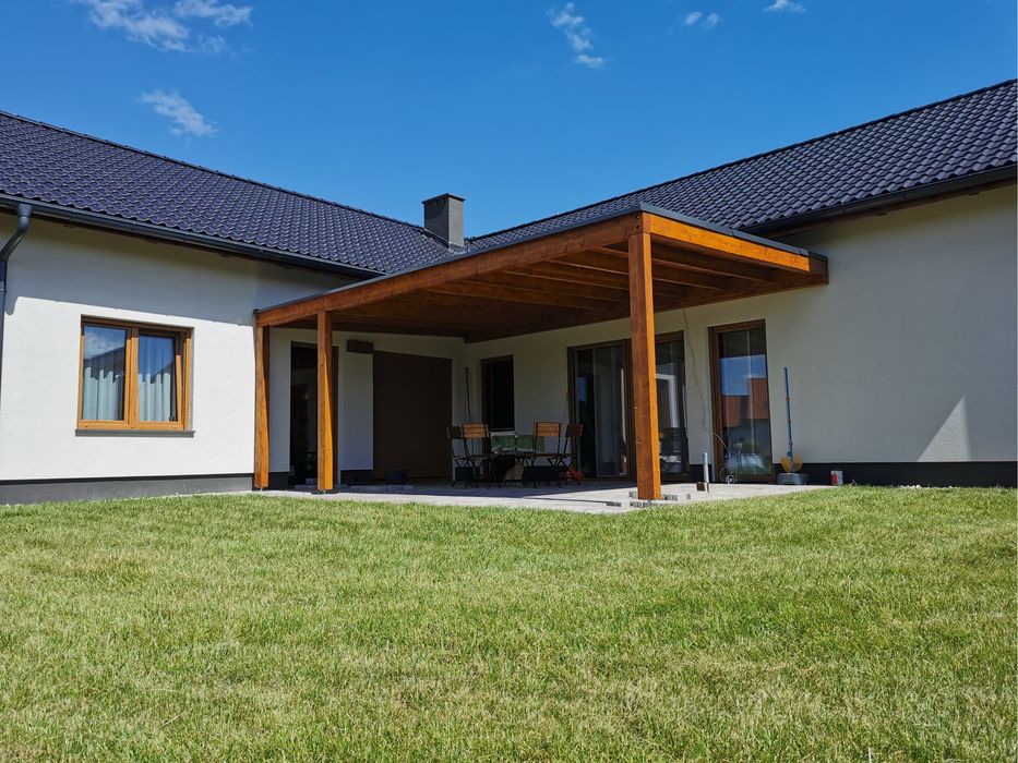 Zadaszenia tarasów.  Wiaty samochodowe . Altany ogrodowe . Tarasy.