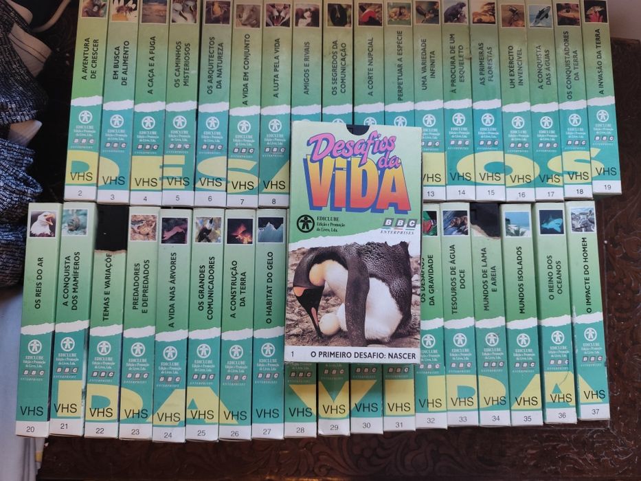 Cassetes VHS novas - Desafios da Vida