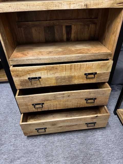 Buffet Kredens drewniany mango styl LOFT seria Britt Nowy F-vat