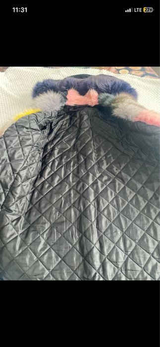Parka kurtka zimowa  futro naturalne xl